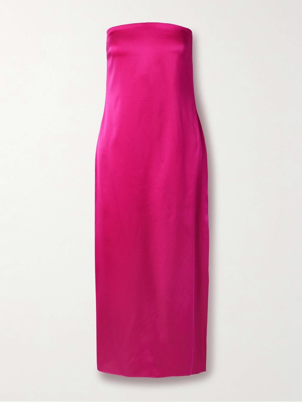 LA LIGNE ‘Strapless Silk-Satin Midi Lee Dress’